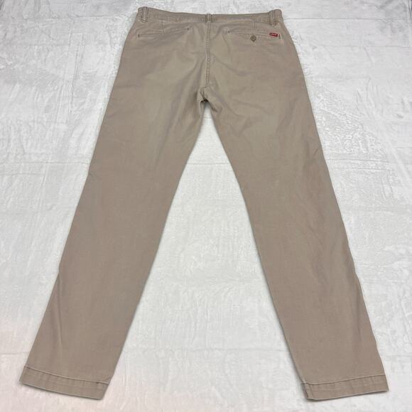 Levis Pants Mens 34x32 Khaki XX Chino Casual Taper Straight Classic Preppy - Picture 2 of 11
